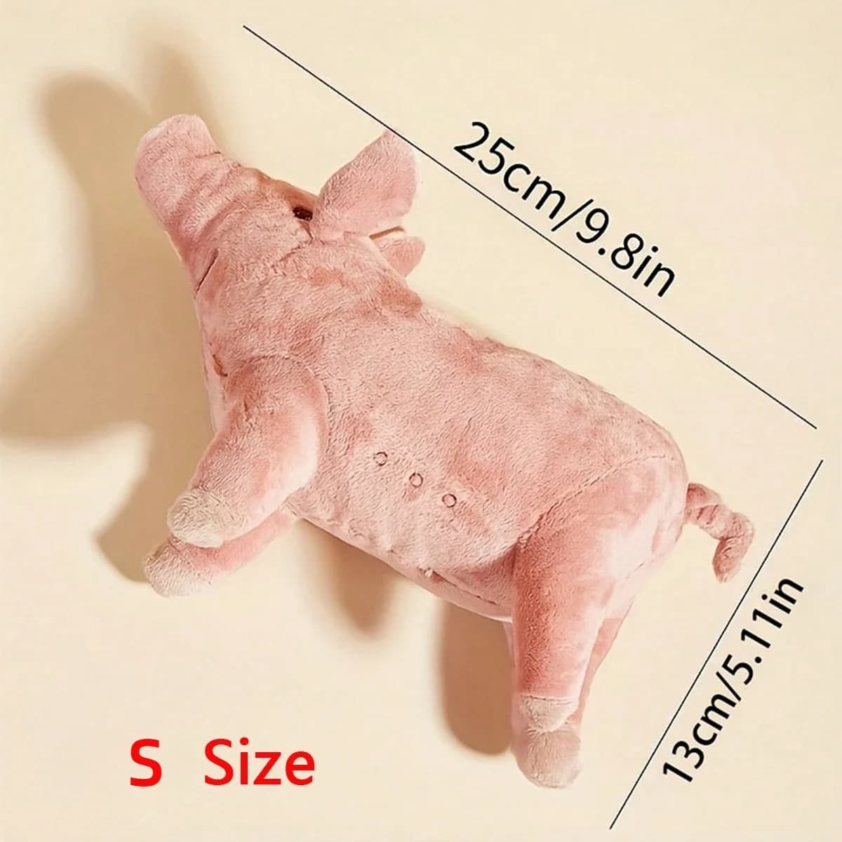 Cuddly Pink Pig - Style Dog Plush Toy Soft Fabric Ideal for Dogs to Snuggle and Sleep with Helps Reduce Anxiety   Peaceful Rest