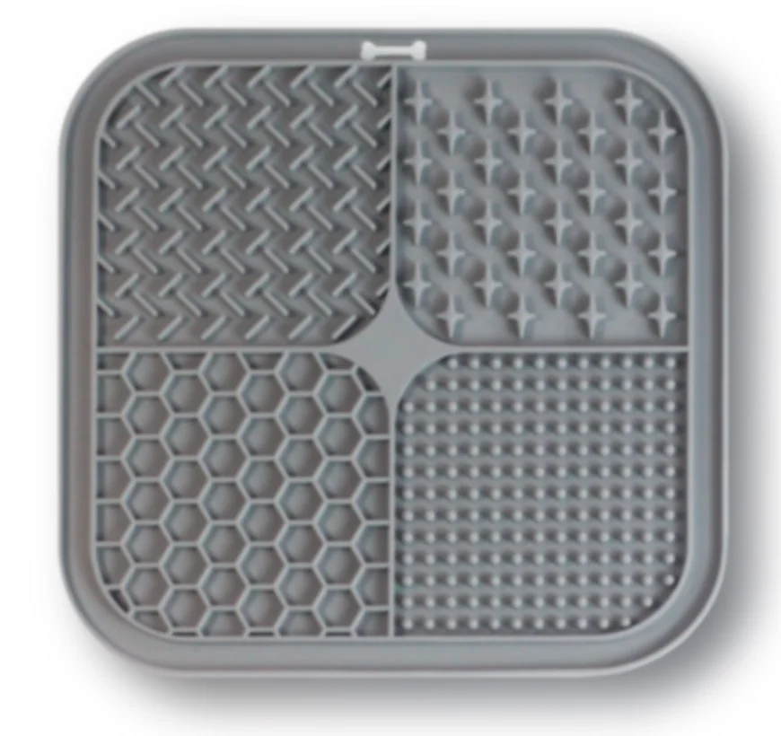 Pet Licking Mat Silicone Pet Food Suction Cup Licking Mat Slow Feeding Mat Anti-choking Slow Food Basin